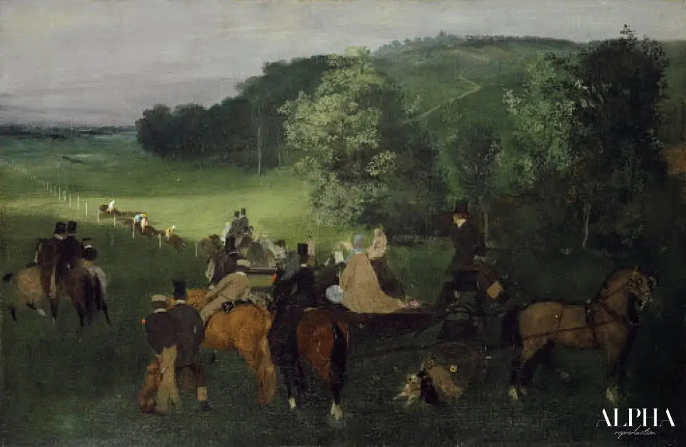 Sur le champ de course - Edgar Degas - Reproductions de tableaux et peintures haut de gamme