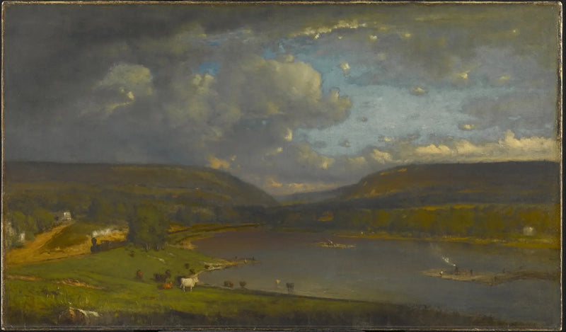 Vid Delaware-floden - George Inness