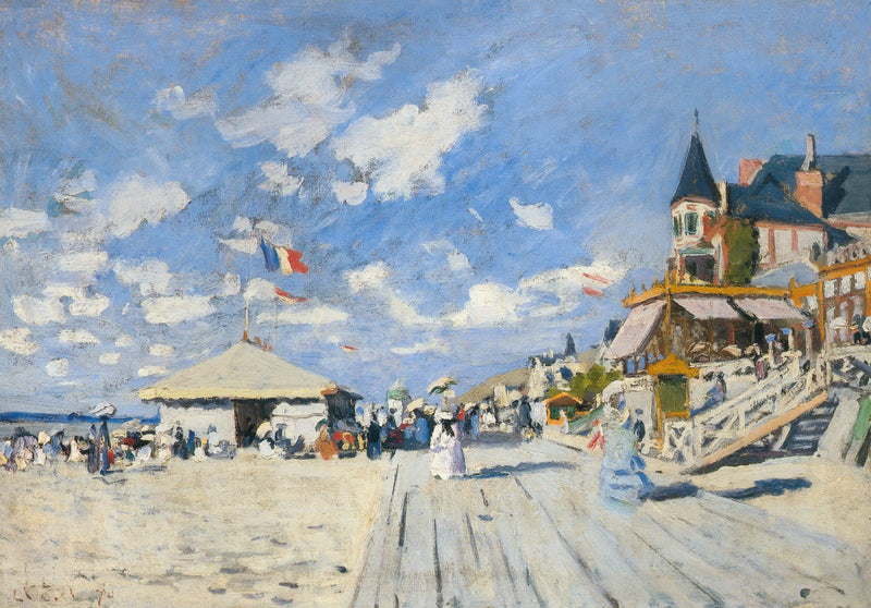 På Trouvilles bryggor - Claude Monet
