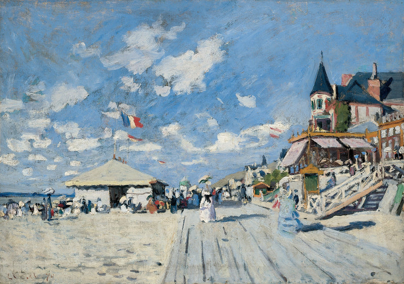 På scenerna i Trouville W157a - Claude Monet
