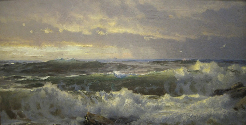 Surf på klipporna - William Trost Richards