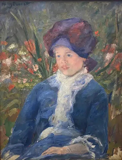 Susan sitter i en trädgård - Mary Cassatt