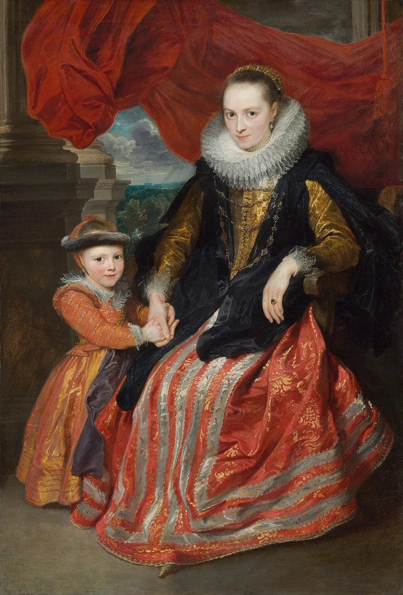 Susanna Fourment och hennes dotter - Antoine van Dyck