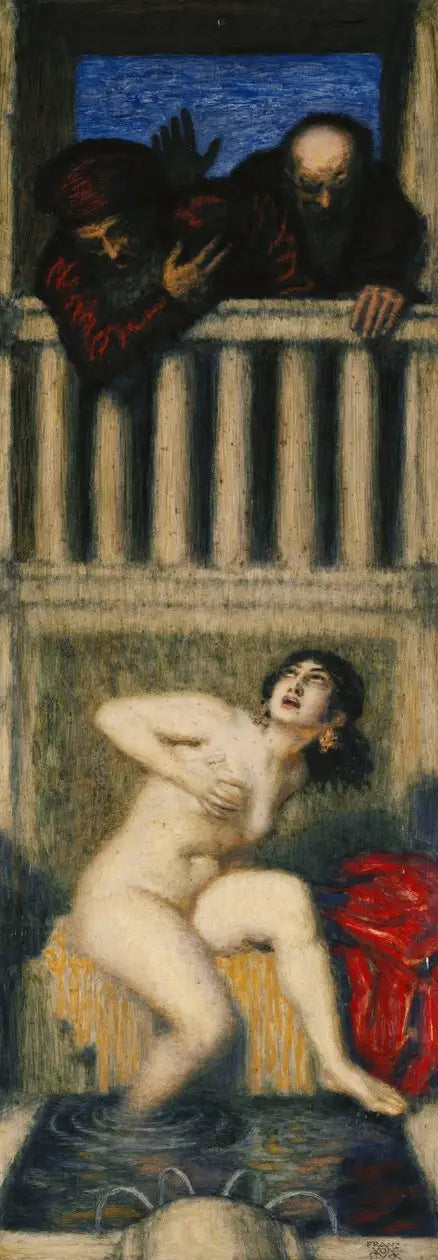 Suzanne och de två gamla männen - Franz von Stuck