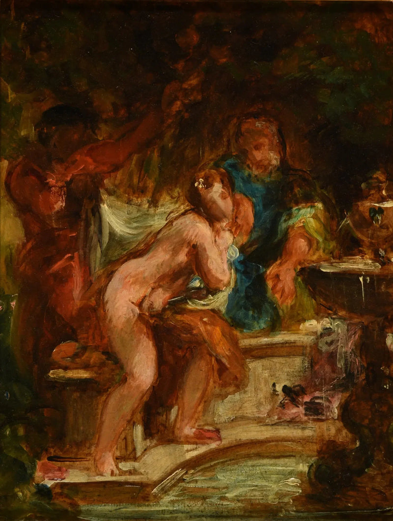 Suzanne och de gamla - Eugène Delacroix