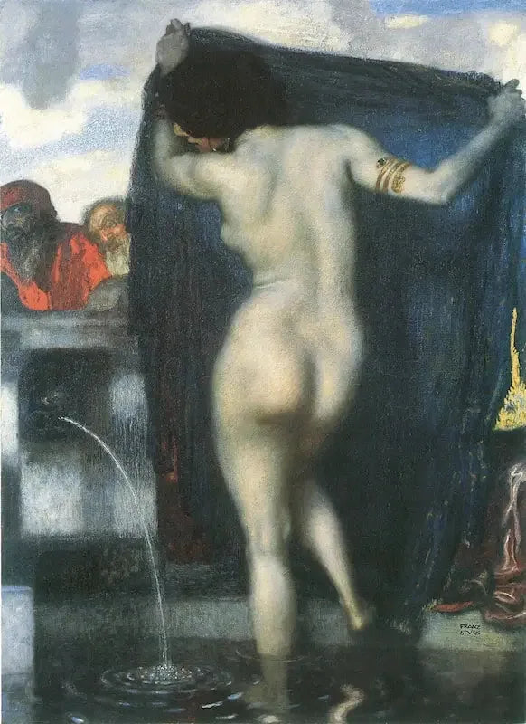 Suzanne och de Gamla - Franz Von Stuck