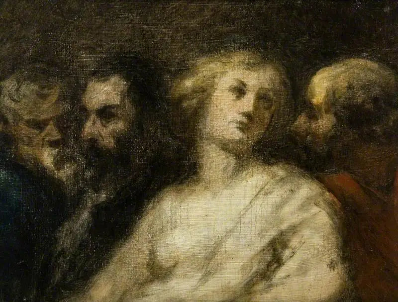 Suzanne och de äldre - Honoré Daumier