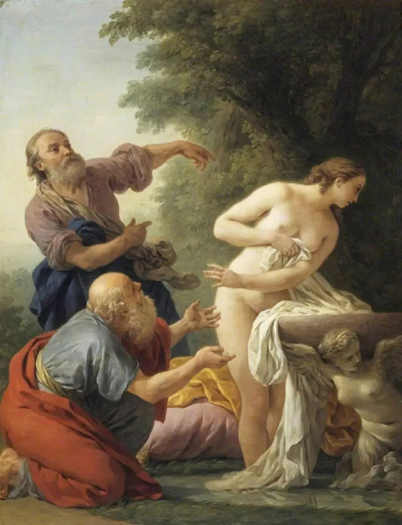 Suzanne och de äldre - Louis Jean François Lagrenée