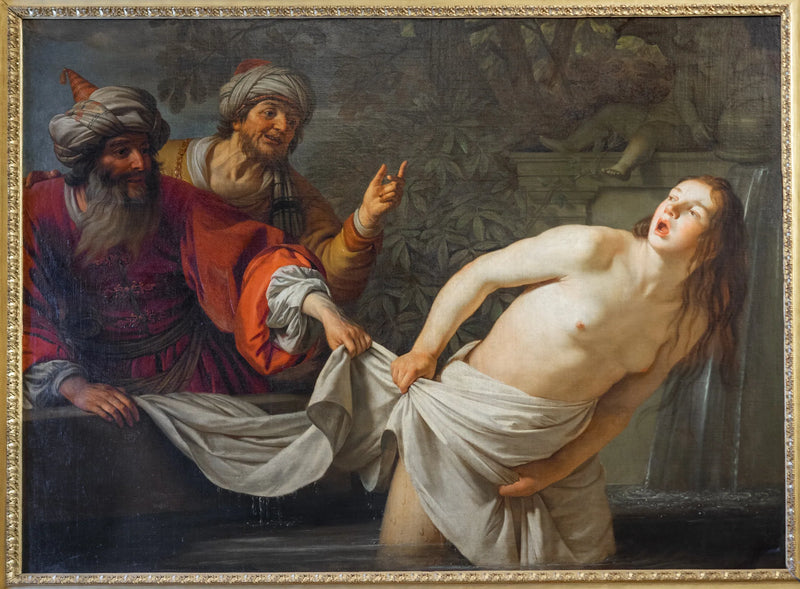 Suzanne plågad av de gamla (Daniel 13:1-63) - Gerrit van Honthorst
