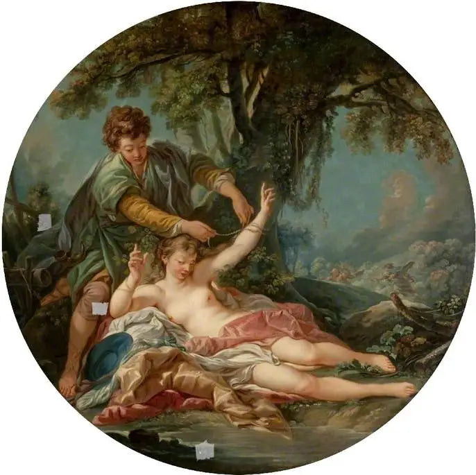 Sylvia räddad av Amintas - François Boucher