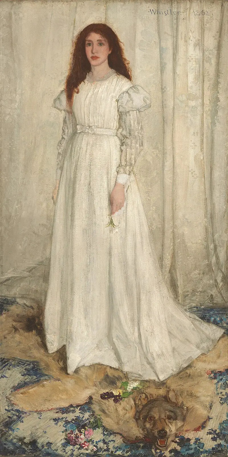 Symfoni i vitt nr 1: den unga flickan i vitt - James Abbott McNeill Whistler