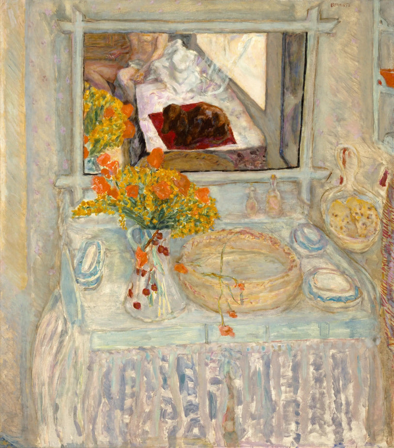 Toalettbord med spegel - Pierre Bonnard