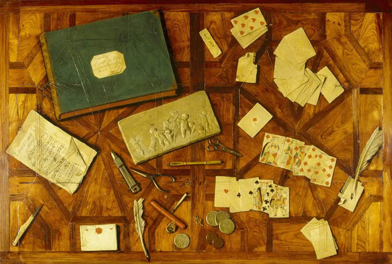 Bordsskiva i trompe-l'œil - Louis-Léopold Boilly
