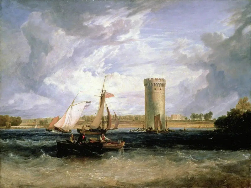 Tabley, Cheshire, säte för Sir J. F. Leicester, Bt: Blåsigt väder - J. M. W. Turner