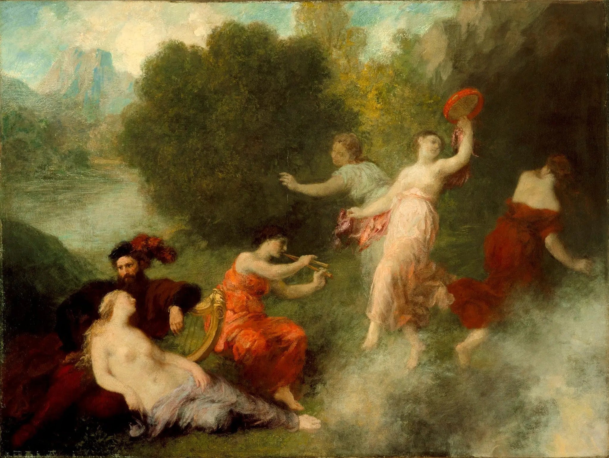 Tannhäuser sur le Venusberg - Henri Fantin-Latour image 1 copie peinte à la main à l’huile