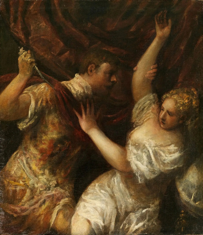 Tarquinius Sextus och Lucrezia - Titian