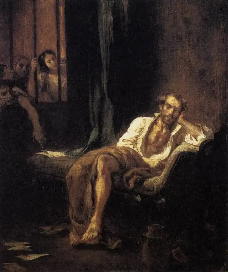 Kopp på sjukhuset St Anne Ferrara - Eugène Delacroix