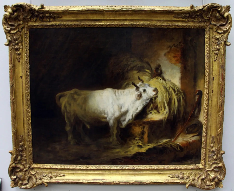 Vithjur i stallet - Jean-Honoré Fragonard