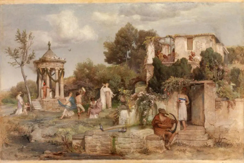 romersk vinbar - Arnold Böcklin