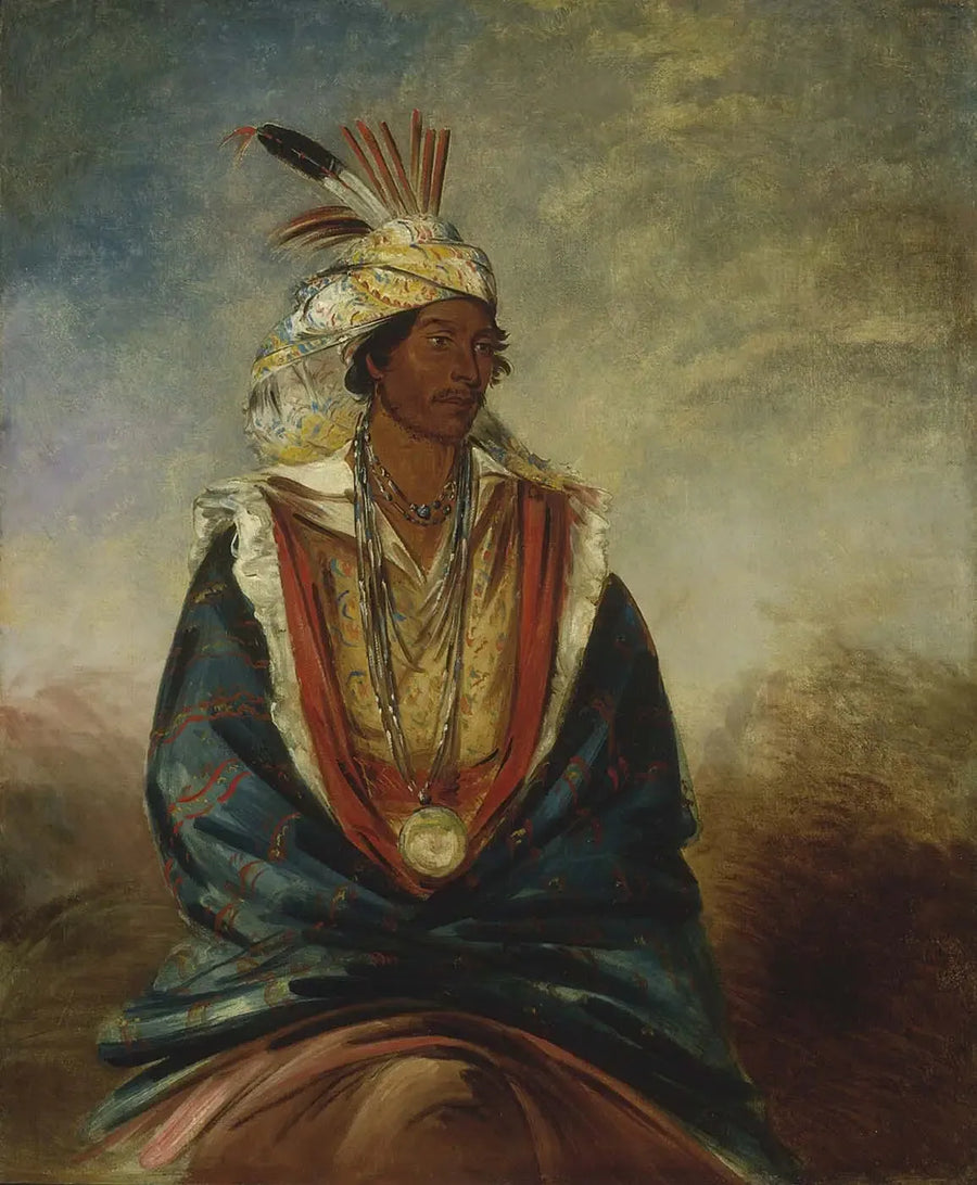Tel-maz-há-za, en framstående krigare - George Catlin