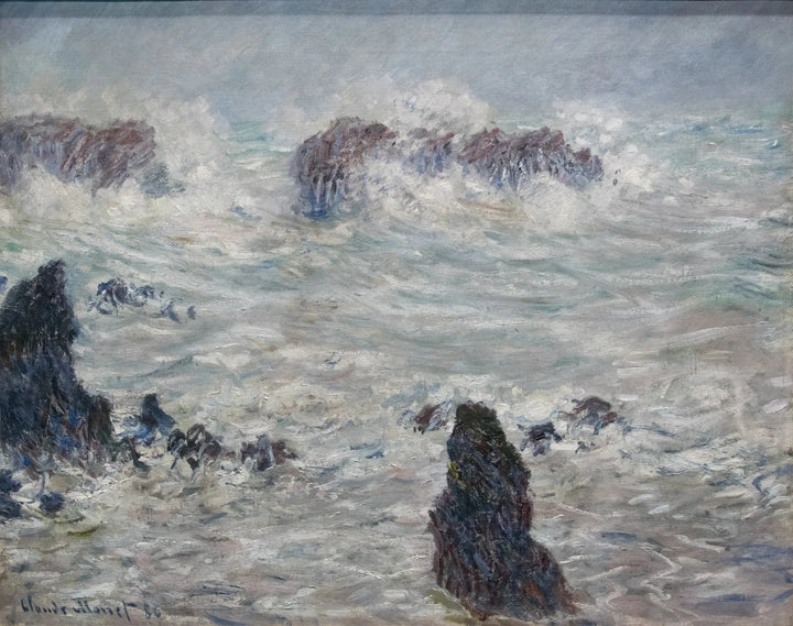 Storm, Côtes de Belle-Île W1116 - Claude Monet