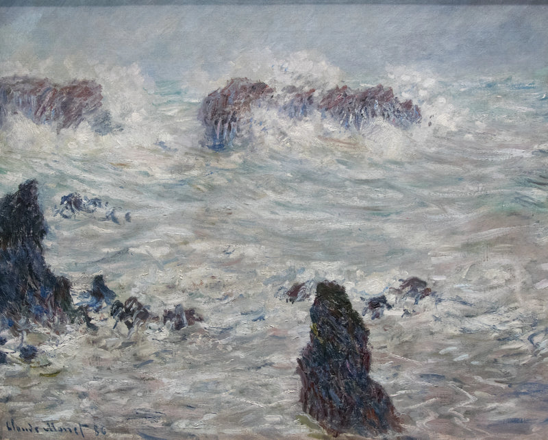 Storm, Côtes de Belle-Île W1116 - Claude Monet