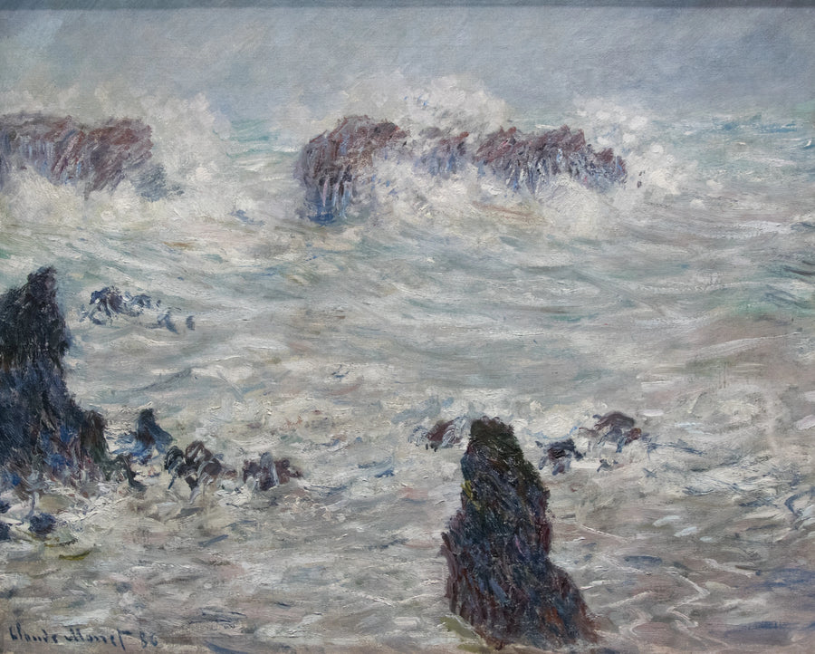 Storm över Belle-Îles kuster - Claude Monet