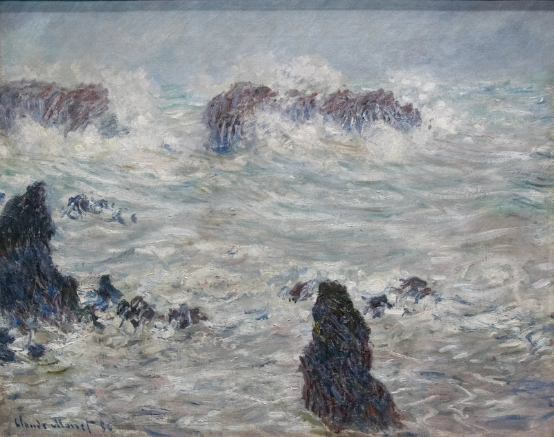 Storm, kusterna vid Belle-Ile - Claude Monet