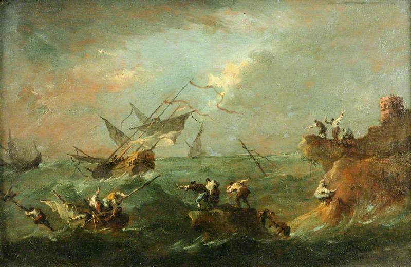 Storm till sjöss - Francesco Guardi