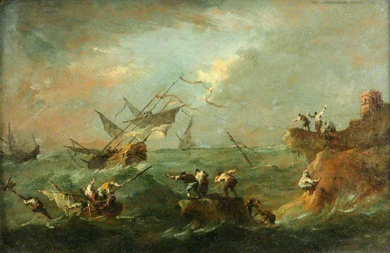 Storm till sjöss - Francesco Guardi