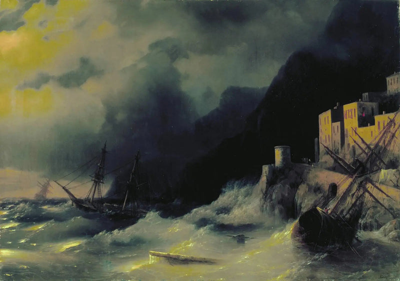 Storm till sjöss - Ivan Aïvazovski