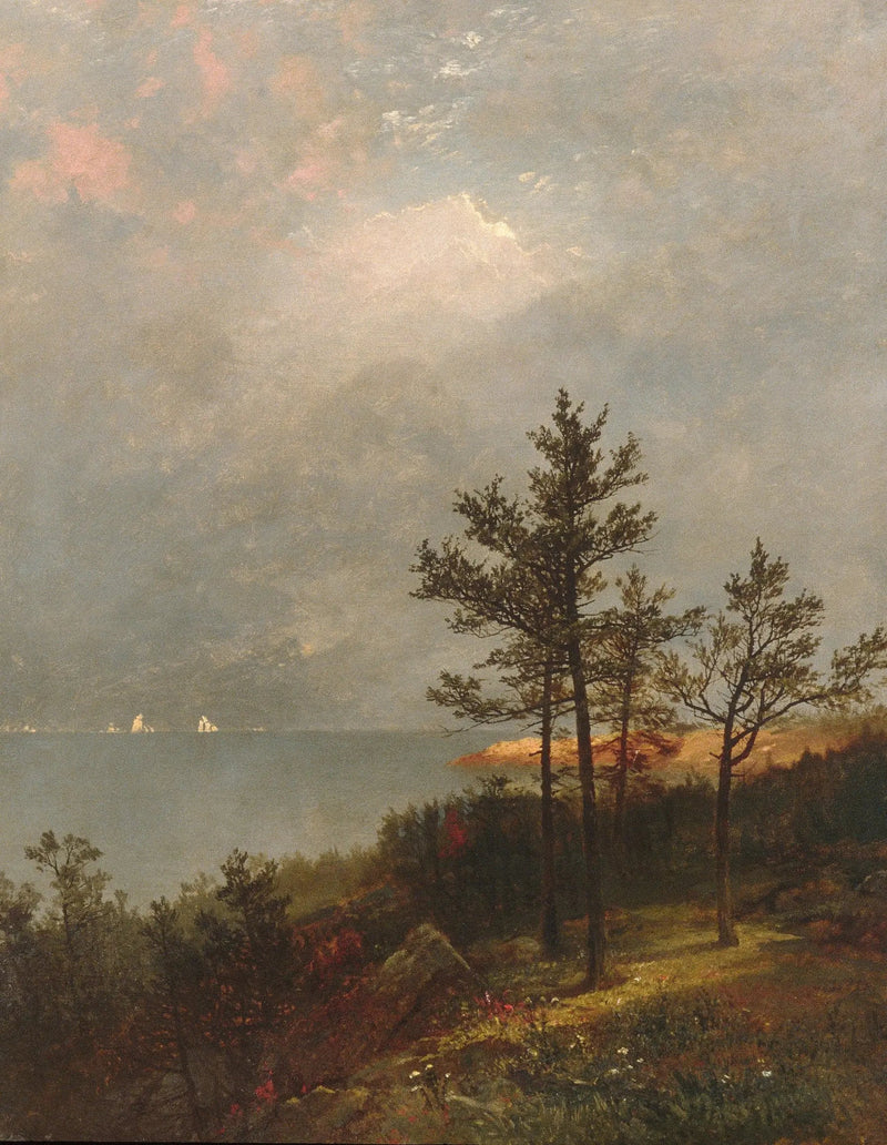 Förestående storm över Long Island-sundet - John Frederick Kensett