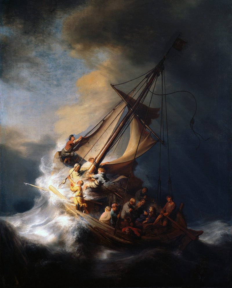 Stormen på Galileiska sjön - Rembrandt