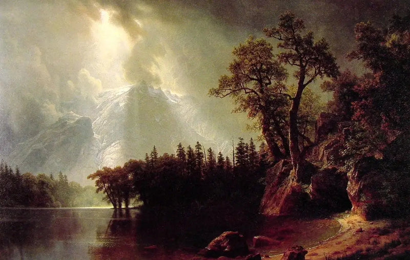 Tillfällig storm över Sierra Nevada - Albert Bierstadt