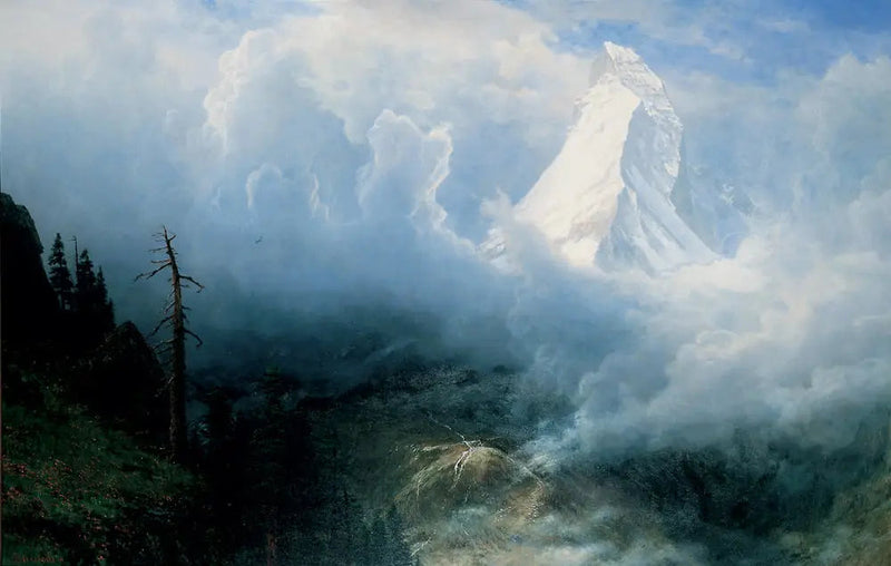 Storm över Matterhorn - Albert Bierstadt