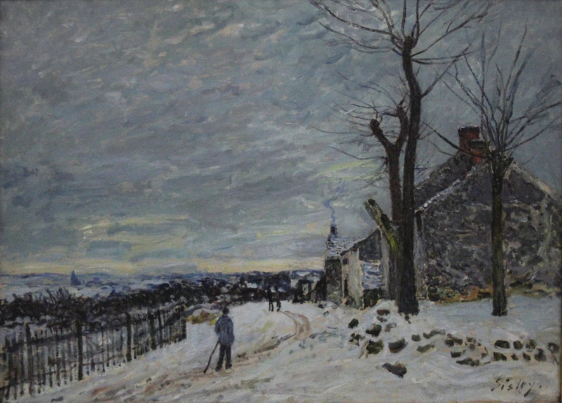 Snöväder i Veneux-Nadon - Alfred Sisley