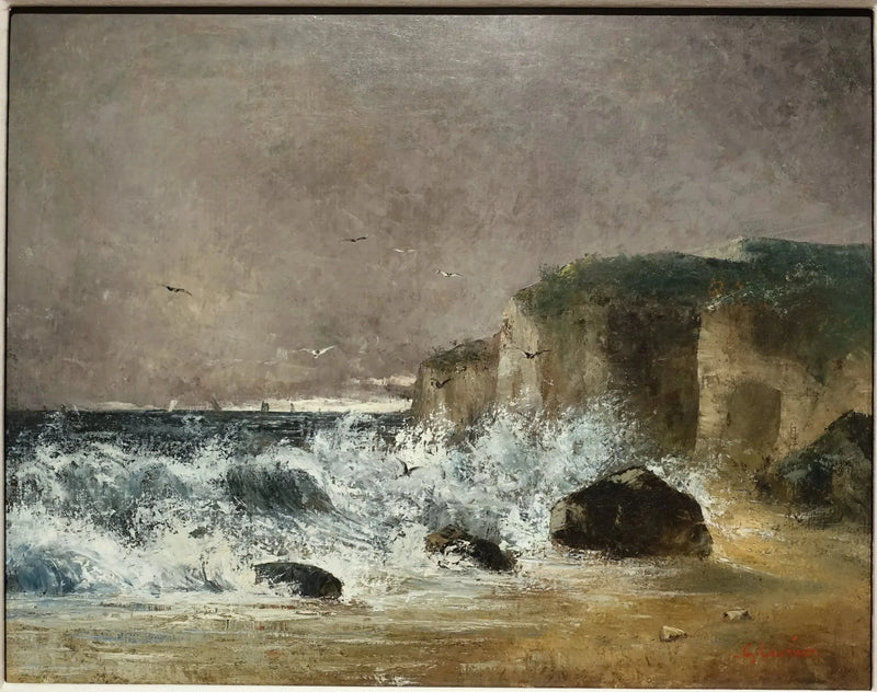 Oväderstider i Étretat - Gustave Courbet