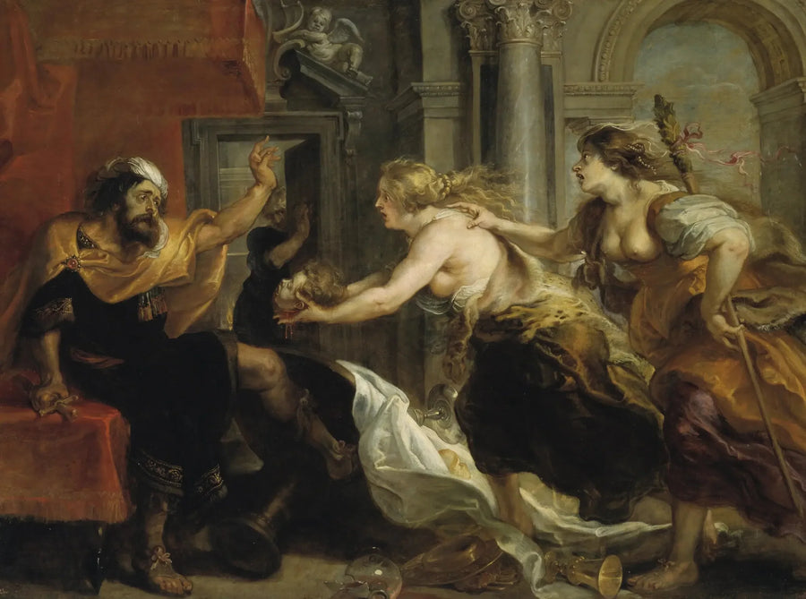 Térée konfronterad med sin son Itys huvud - Peter Paul Rubens