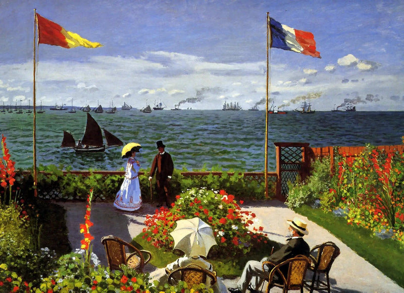 Terrass i Sainte-Adresse - Claude Monet