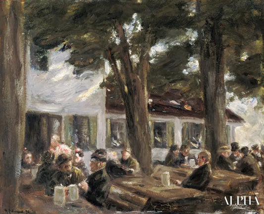 Terrasse de brasserie à des Brannenburg - Max Liebermann - Reproductions de tableaux et peintures haut de gamme