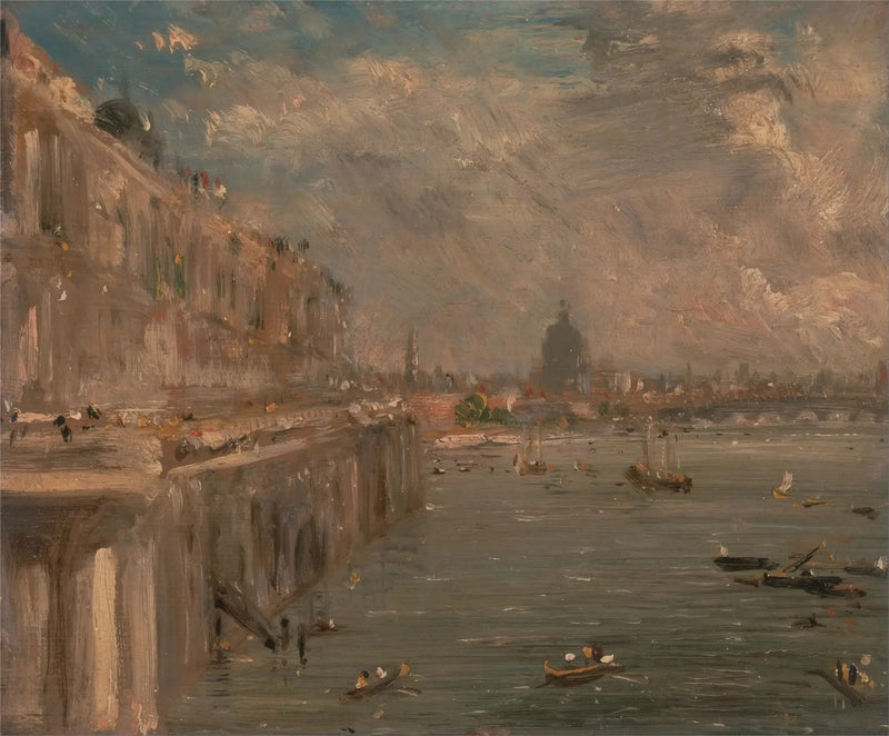 Somerset House terrass från Waterloo-bron - John Constable