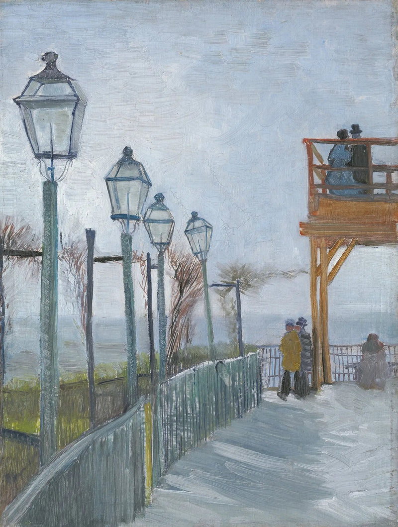 Terrass och observationsplats vid Moulin de Blute-Fin, Montmartre - Vincent van Gogh