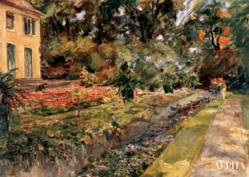 Terrasse fleurie de wannsee - Max Liebermann - Reproductions de tableaux et peintures haut de gamme