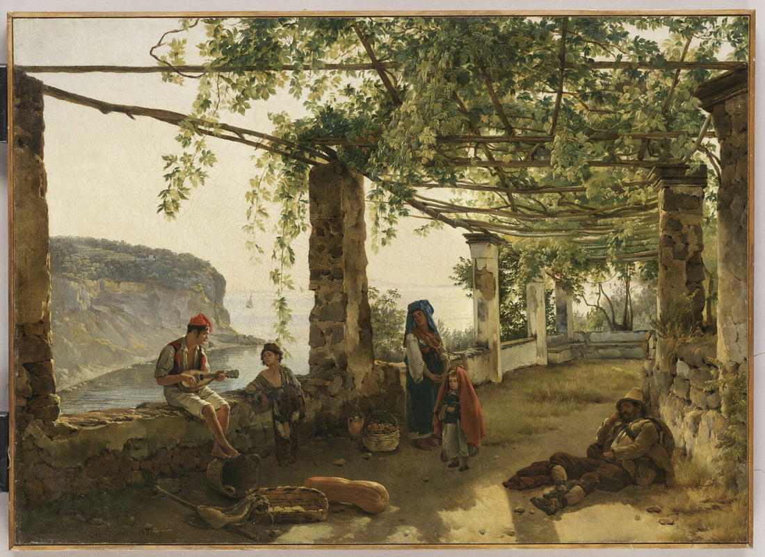 Terrasse à Sorrente, dans le golfe de Naples, 1826 - Silvestre Chtchedrine