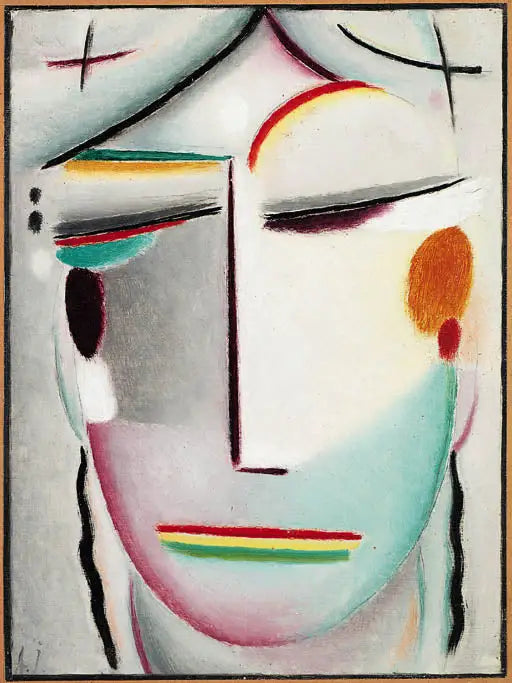 Tête abstraite - Alexej von Jawlensky - Alpha Reproduction