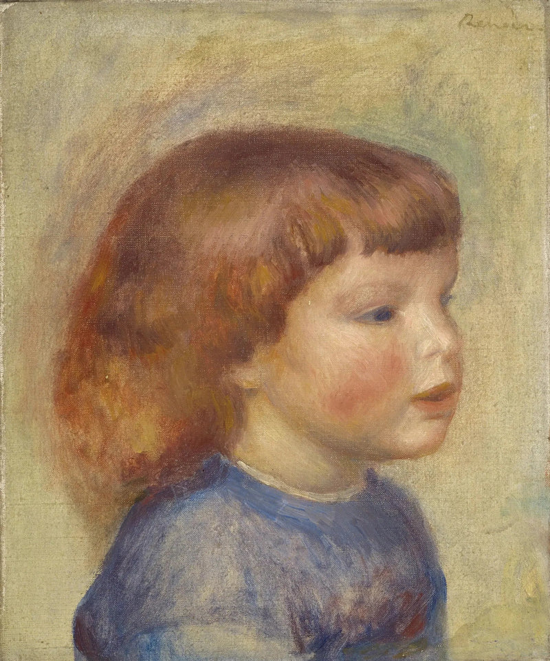 Barnhuvud - Pierre-Auguste Renoir
