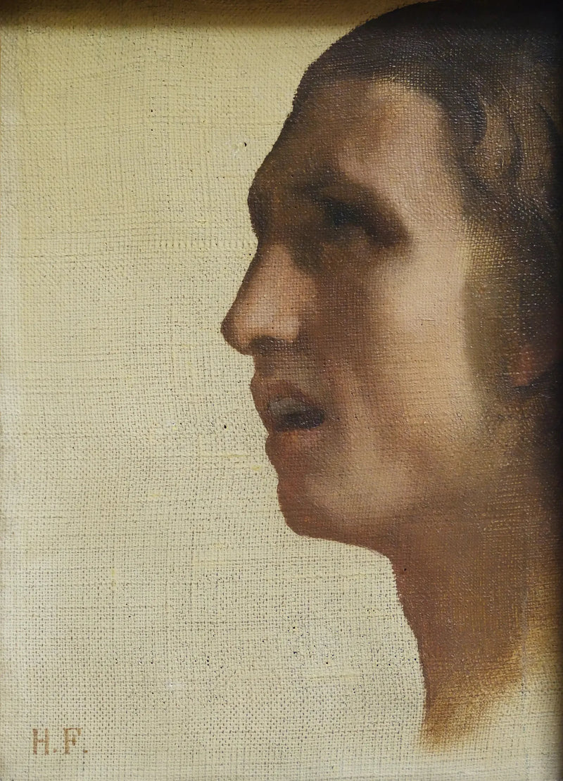 Manprofilhuvud - Hippolyte Flandrin