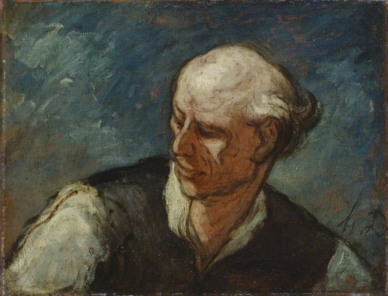 Mannhuvud - Honoré Daumier