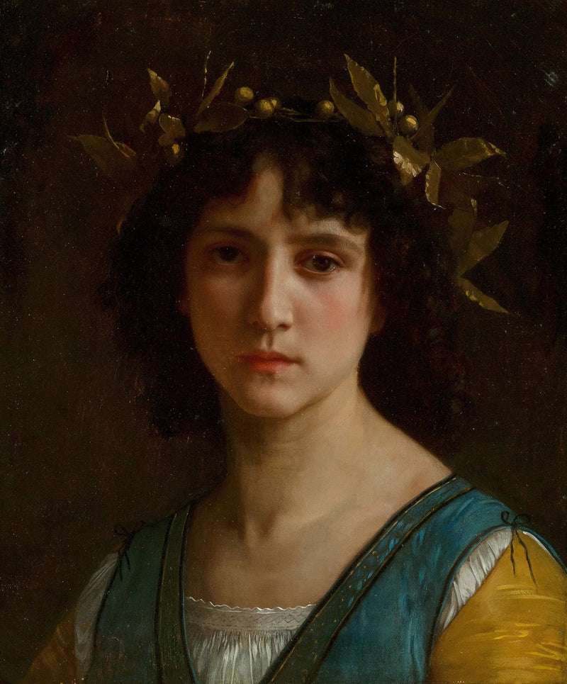 Italiensk kvinna med en lagerkrans - Bouguereau