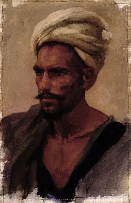 En Arabisk Huvud - Frederic Leighton